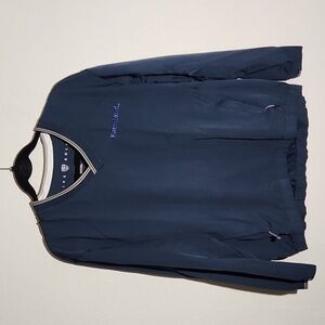 Nike Golf Mens Shirt Size M Windbreaker Pull Over Long Sleeve Zippered Blue